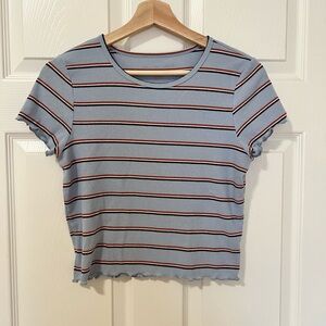 AE cropped striped tshirt